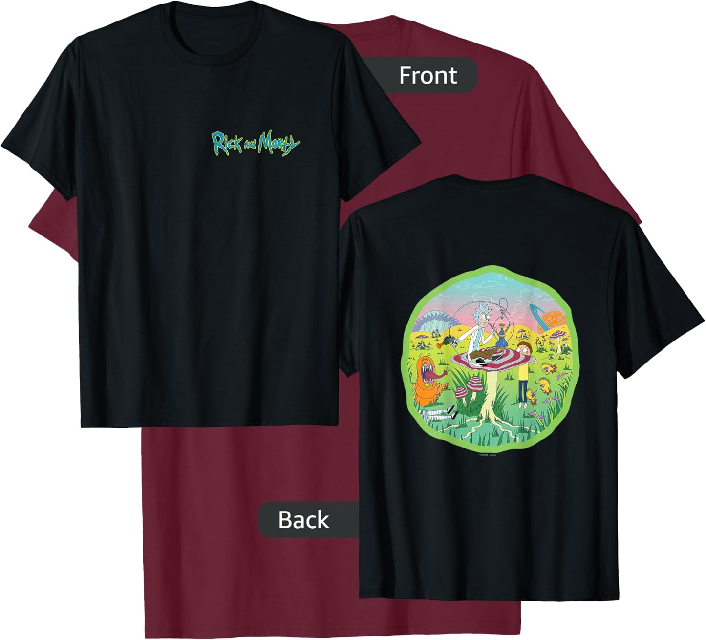 Rick and Morty Stacey Bradley Dimension Wonderland 2nd Place T-Shirt - T-Shirt | Maroon