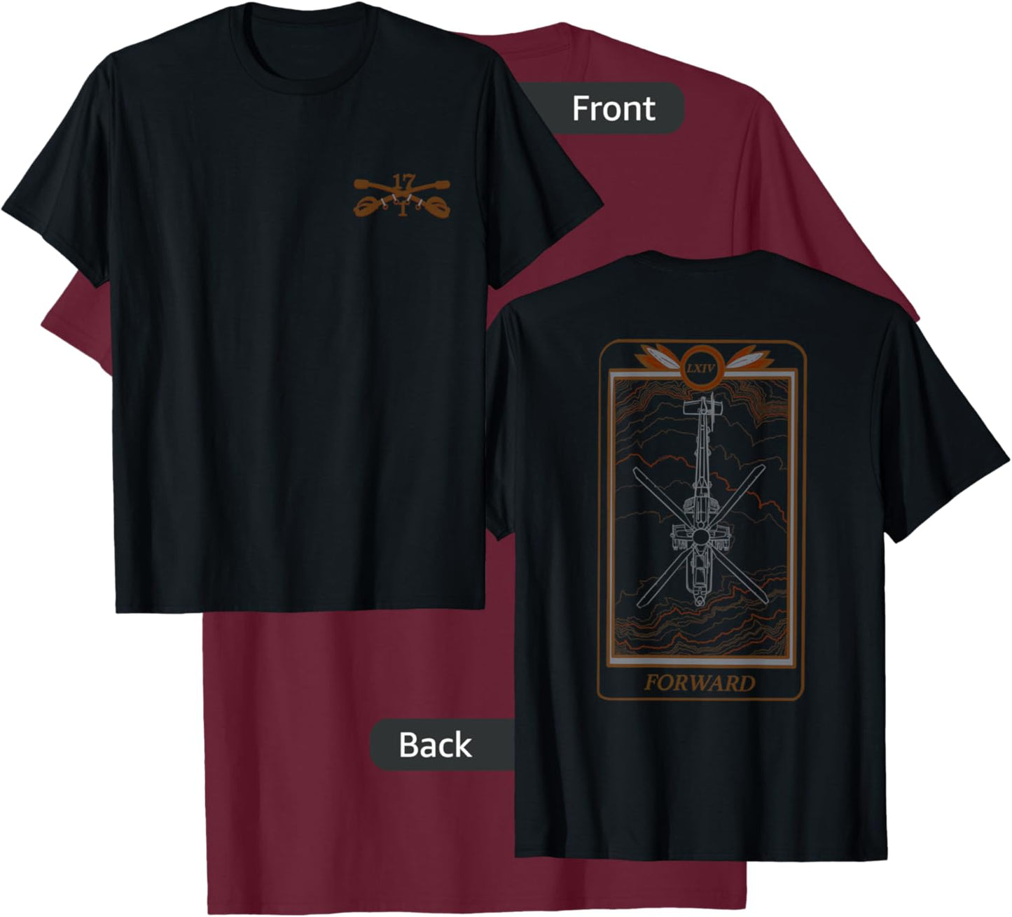 Forward Tarot T-Shirt - T-Shirt | Maroon