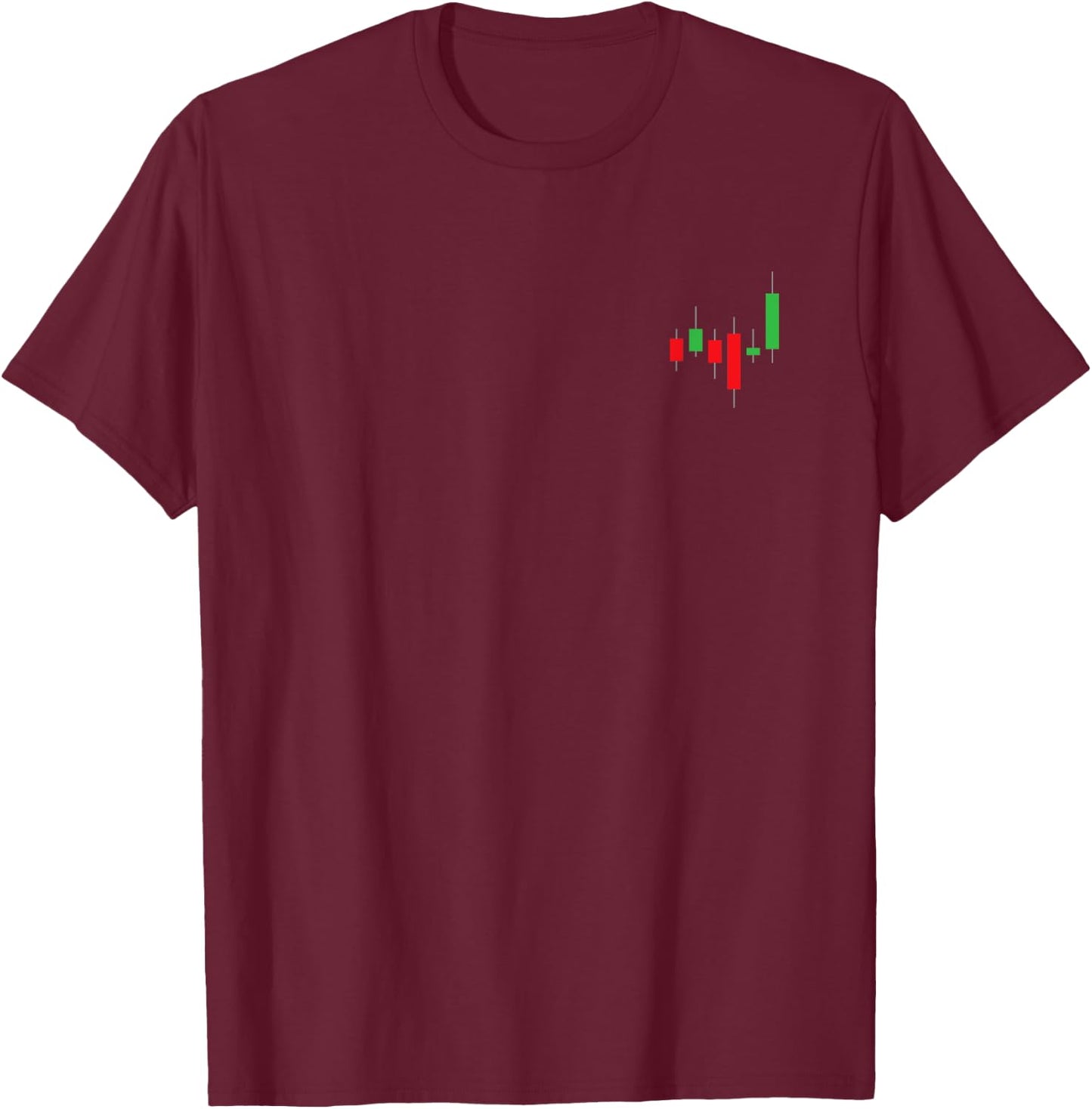 Cute Stock Market Art Women Stock Trader Day Trading T-Shirt - T-Shirt | Maroon