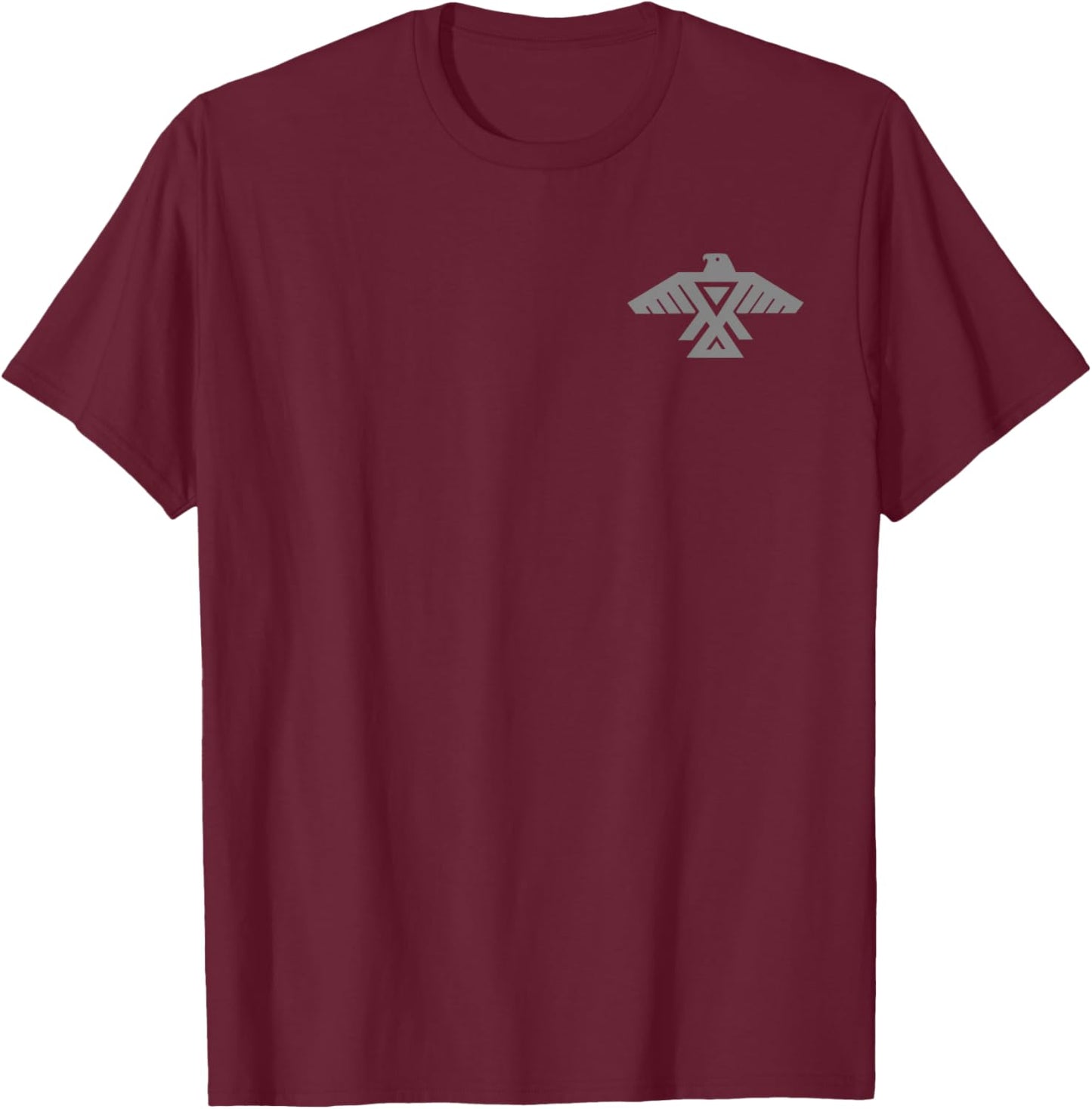 Anishinaabe Thunderbird Flag Symbol Anishinabe T-Shirt - T-Shirt | Maroon