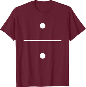 Domino 1 and 1 Matching Halloween Group Costumes 1-1 T-Shirt - T-Shirt | Maroon