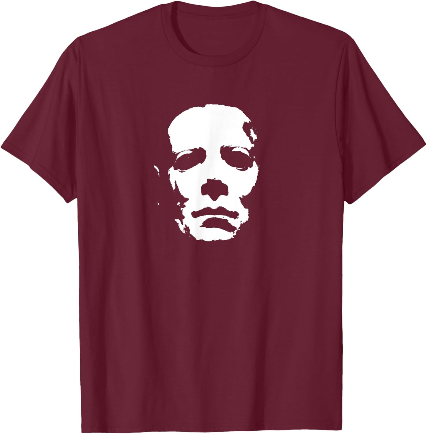 Mask Killer Classic Horror Movie Lover Halloween T-Shirt - T-Shirt | Maroon