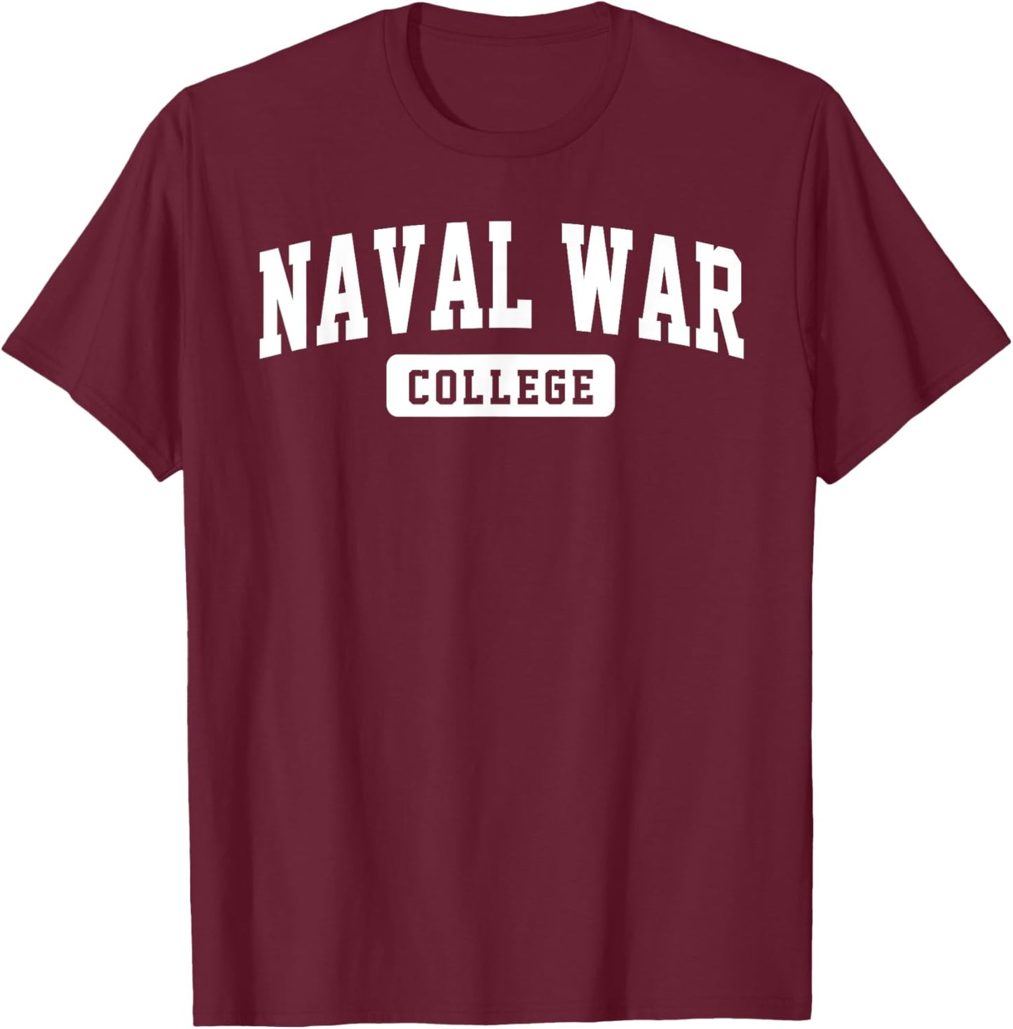 Naval War College Arch Vintage Classic Design Gifts Men T-Shirt - T-Shirt | Maroon