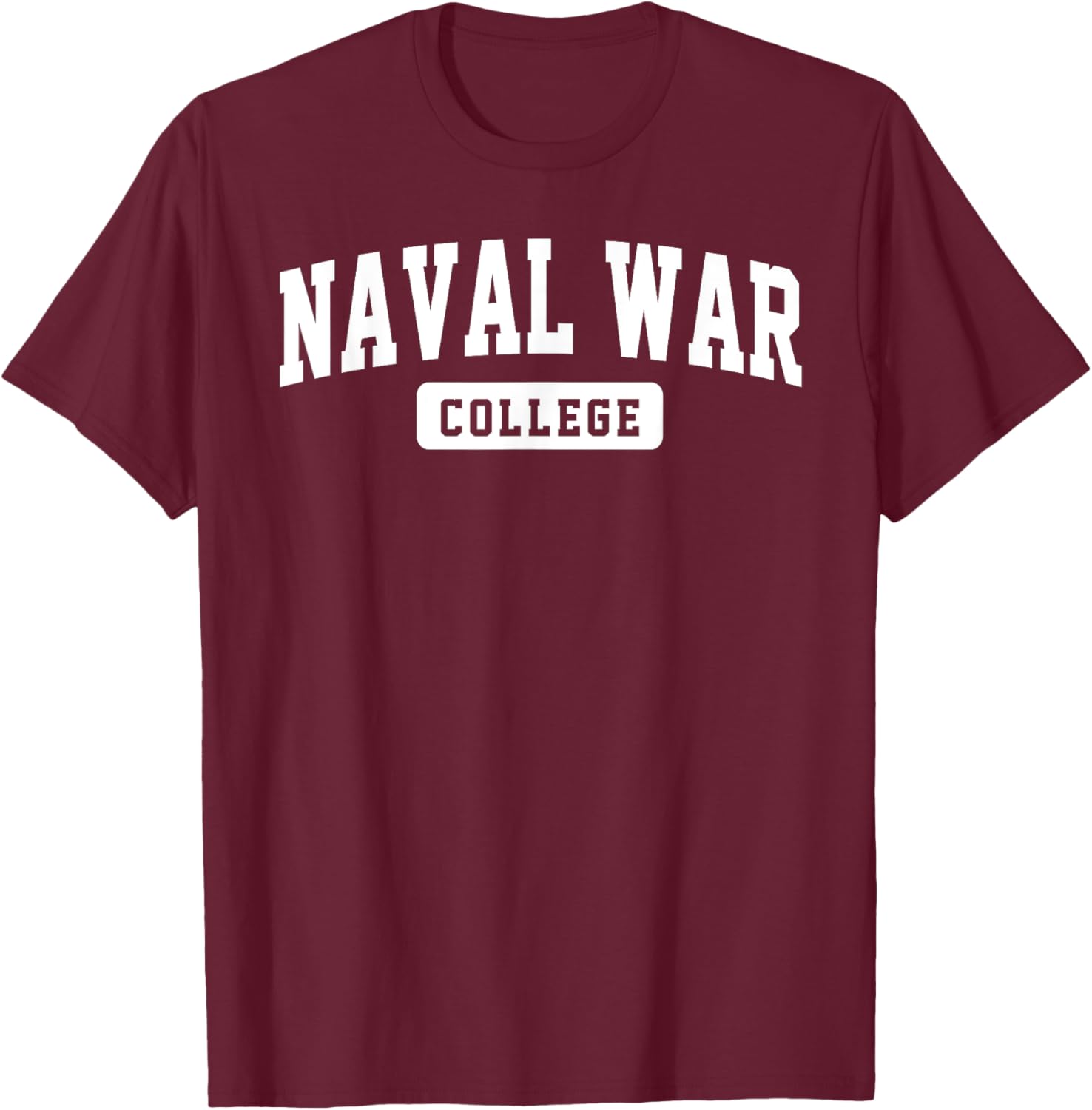 Naval War College Arch Vintage Classic Design Gifts Men T-Shirt - T-Shirt | Maroon