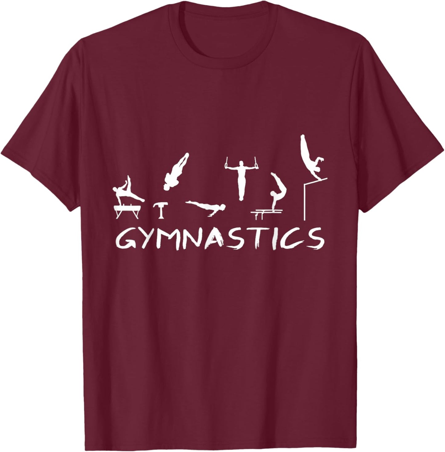 Men's & Boys Gymnastics - gymnast T-Shirt - T-Shirt | Maroon