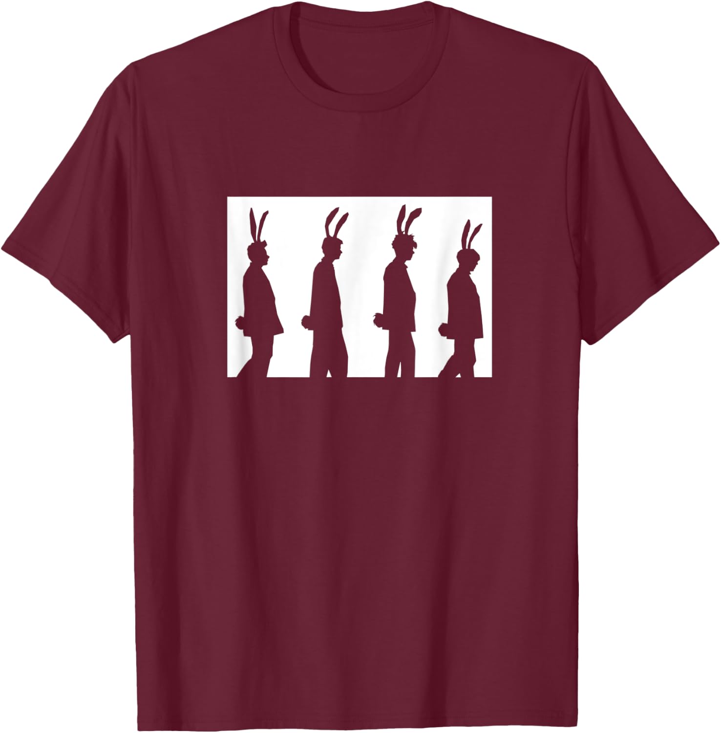 Bunny Men Shirt T-Shirt - T-Shirt | Maroon