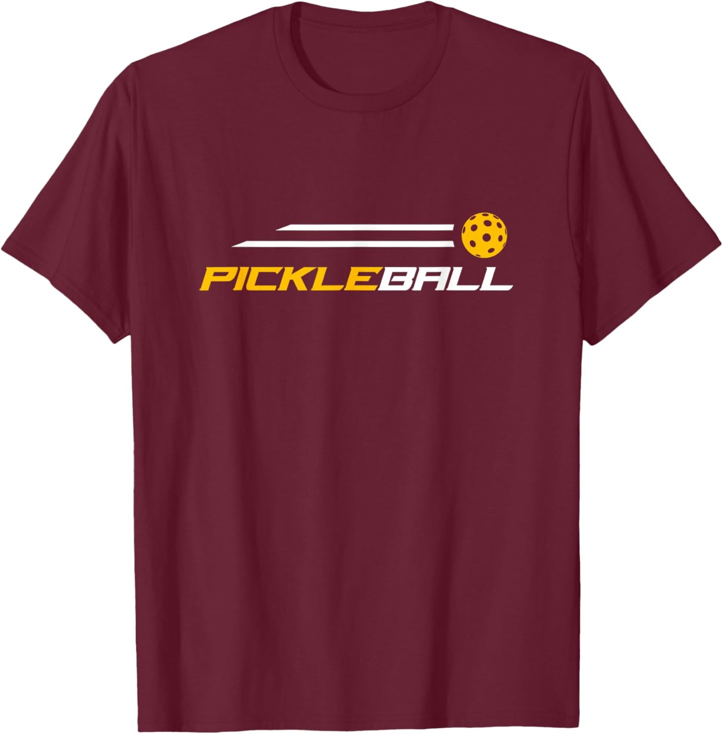Pickleball - Stylish - Simple - Pickleball T-Shirt - T-Shirt | Maroon