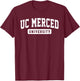 UC Merced University Arch Vintage Classic Design Gifts Men T-Shirt - T-Shirt | Maroon