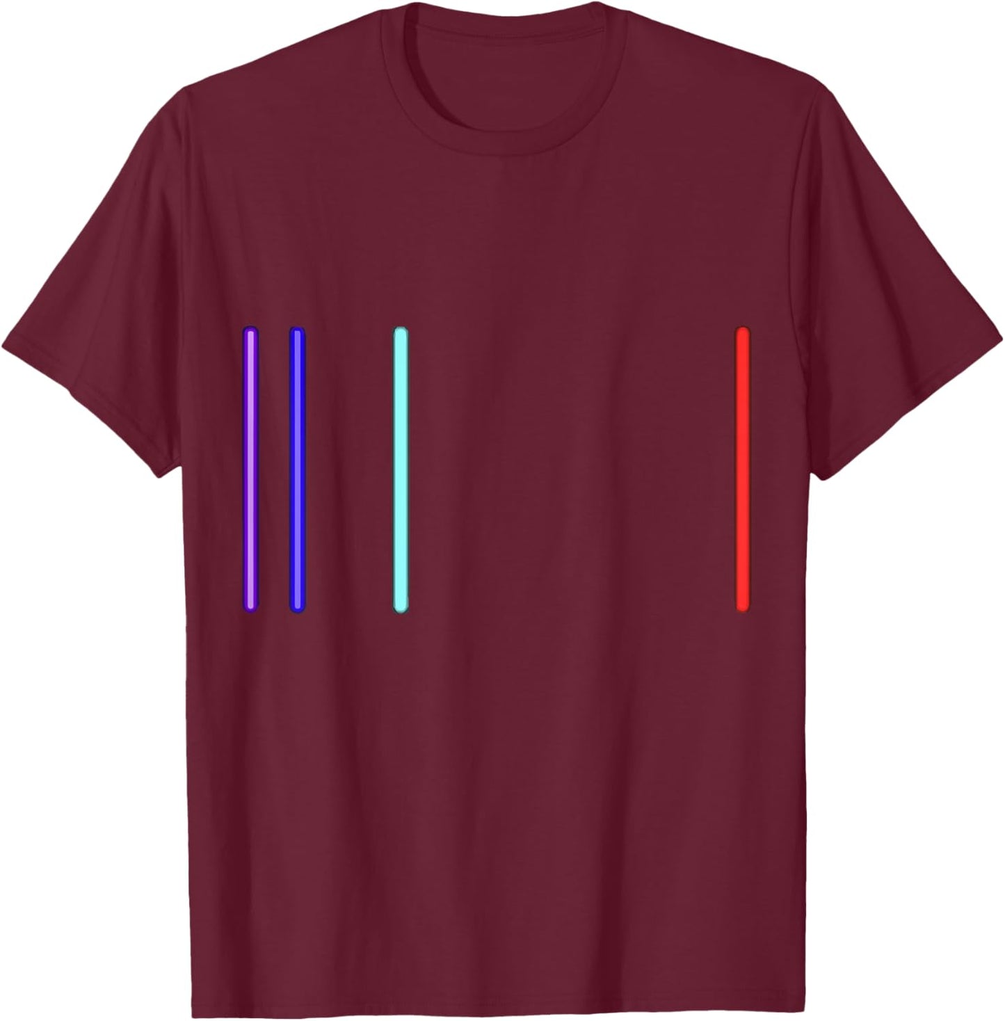 Physics Teacher Physical Science Lover Education Hydrogen Emission Spectrum - Black, Small, -Adults, Kids, Short Sleeve, Regular Fit, Cotton 60% Polyester 40% T-Shirt - T-Shirt | Maroon