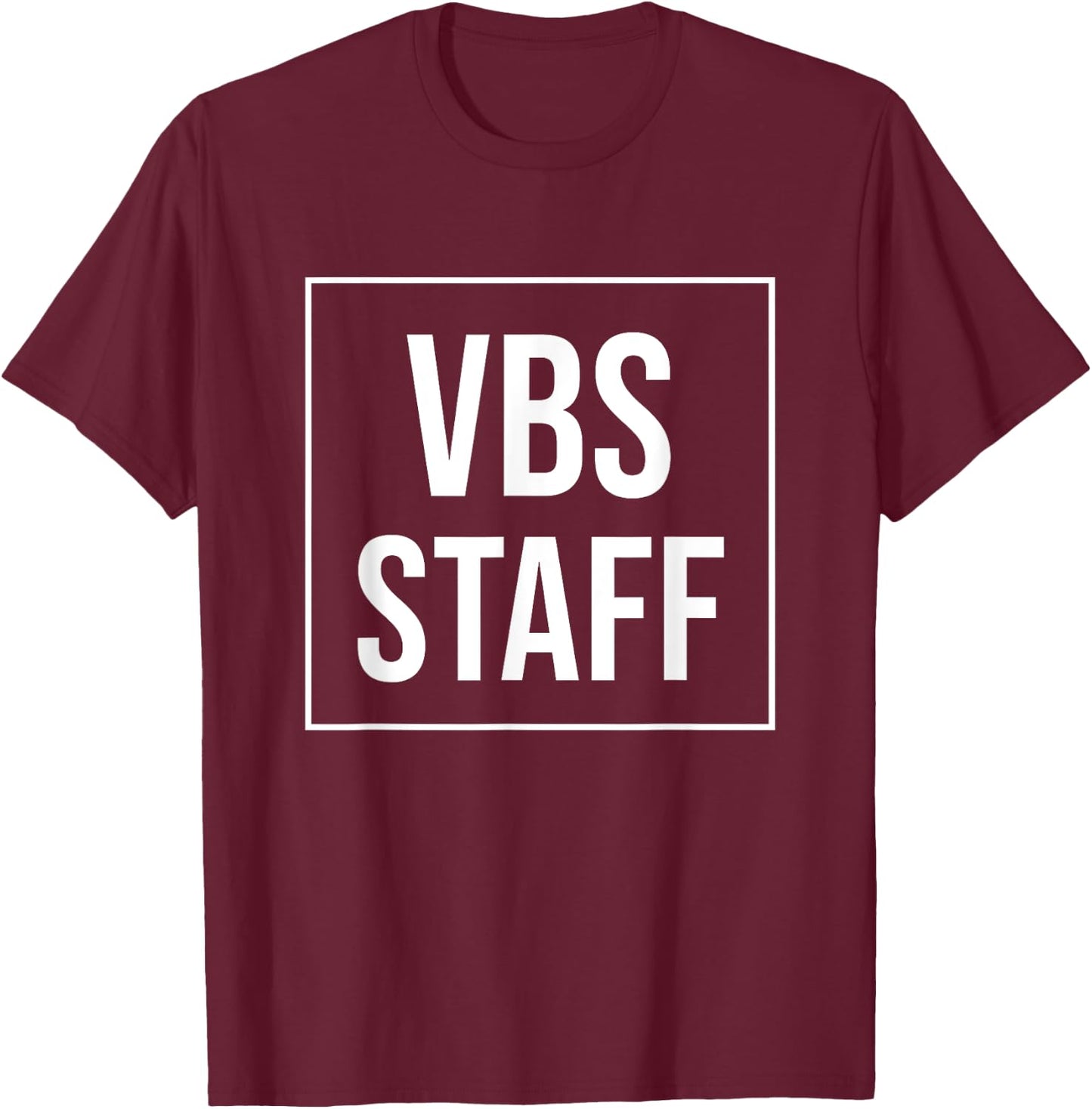 VBS Staff VBS Vacation Bible School Christian Church Jesus T-Shirt - T-Shirt | Maroon
