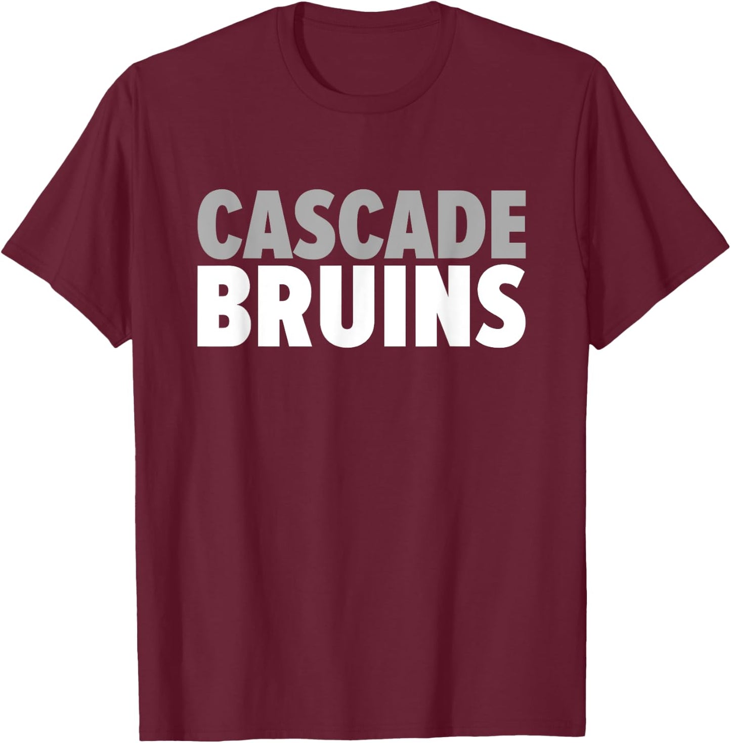 Cascade Bruins Bold T-Shirt - T-Shirt | Maroon