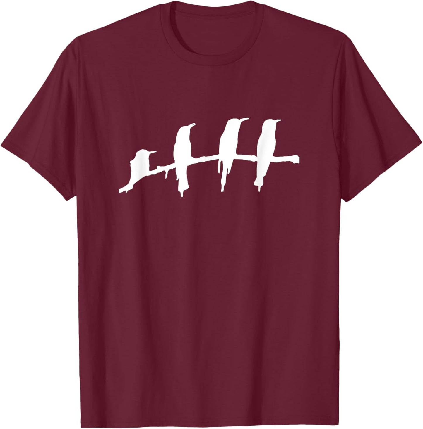 Birds On A Branch - Birding Funny Bird Watching Bird Watcher T-Shirt - T-Shirt | Maroon