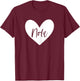 Nola Pink Name Heart Love Woman Girl Friend Personalized T-Shirt - T-Shirt | Maroon