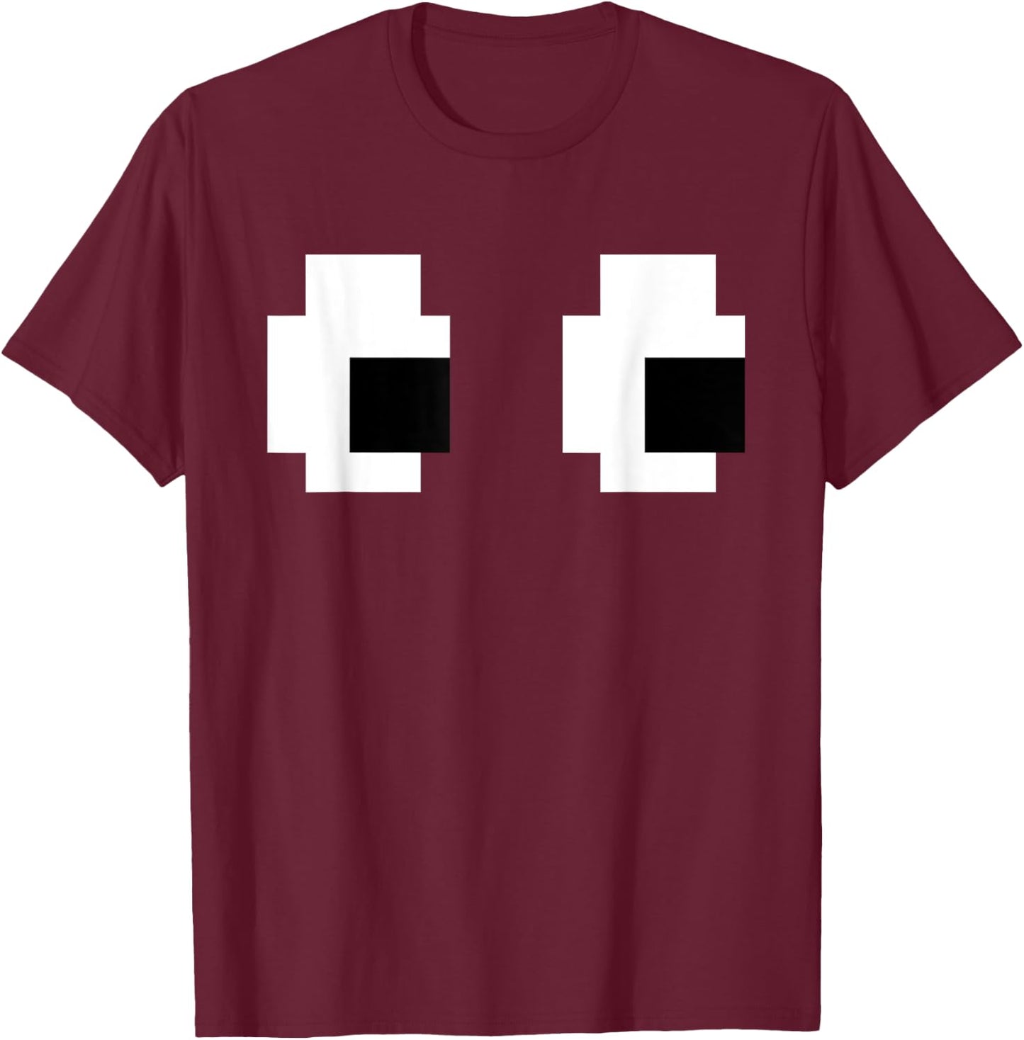 Retro Arcade Game Ghost 80s 8 bit Halloween Group Costume T-Shirt - T-Shirt | Maroon