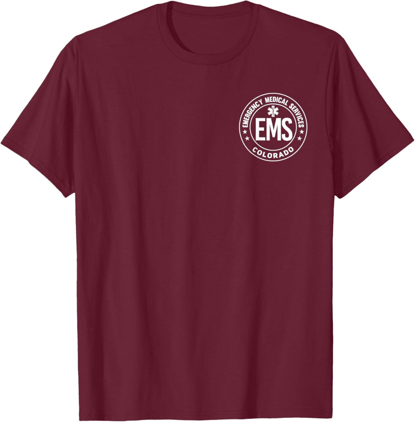 Colorado EMS Emergency Medical Services EMT T-Shirt - T-Shirt | Maroon