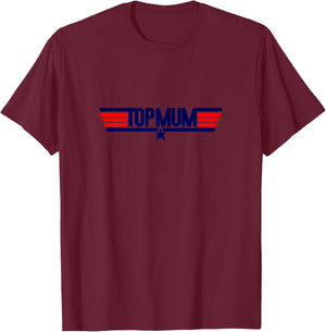 Top Mum T-Shirt - T-Shirt | Maroon