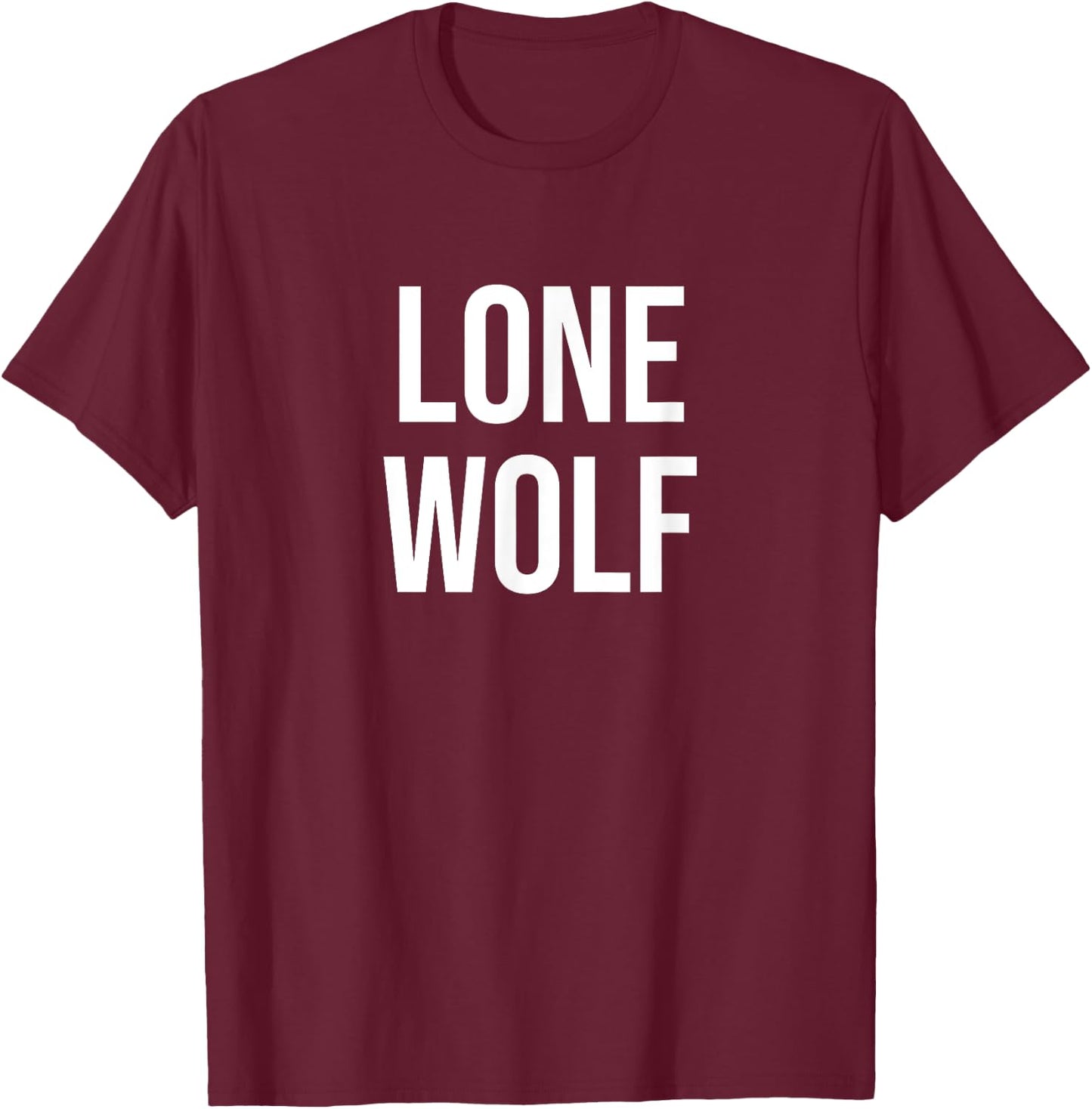 Lone Wolf T-Shirt - T-Shirt | Maroon