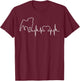 Pug Puggie-Dog T-Shirt - T-Shirt | Maroon