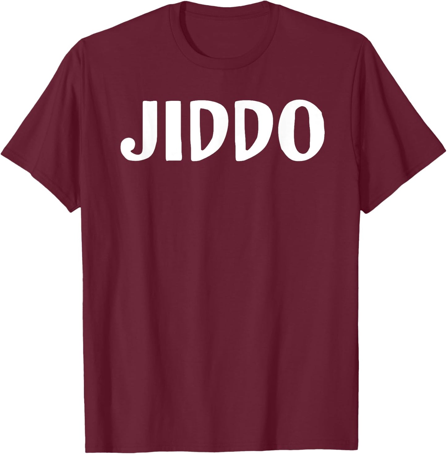 Jiddo Father's Day | Arabic Best Grandpa Gifts T-Shirt - T-Shirt | Maroon