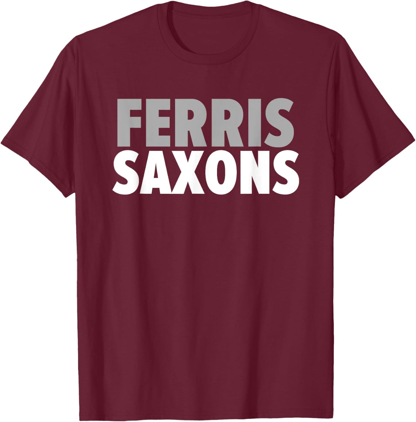 Ferris Saxons Bold T-Shirt - T-Shirt | Maroon