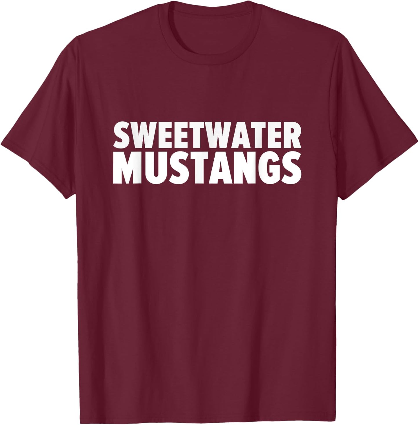 Sweetwater Mustangs Bold T-Shirt - T-Shirt | Maroon