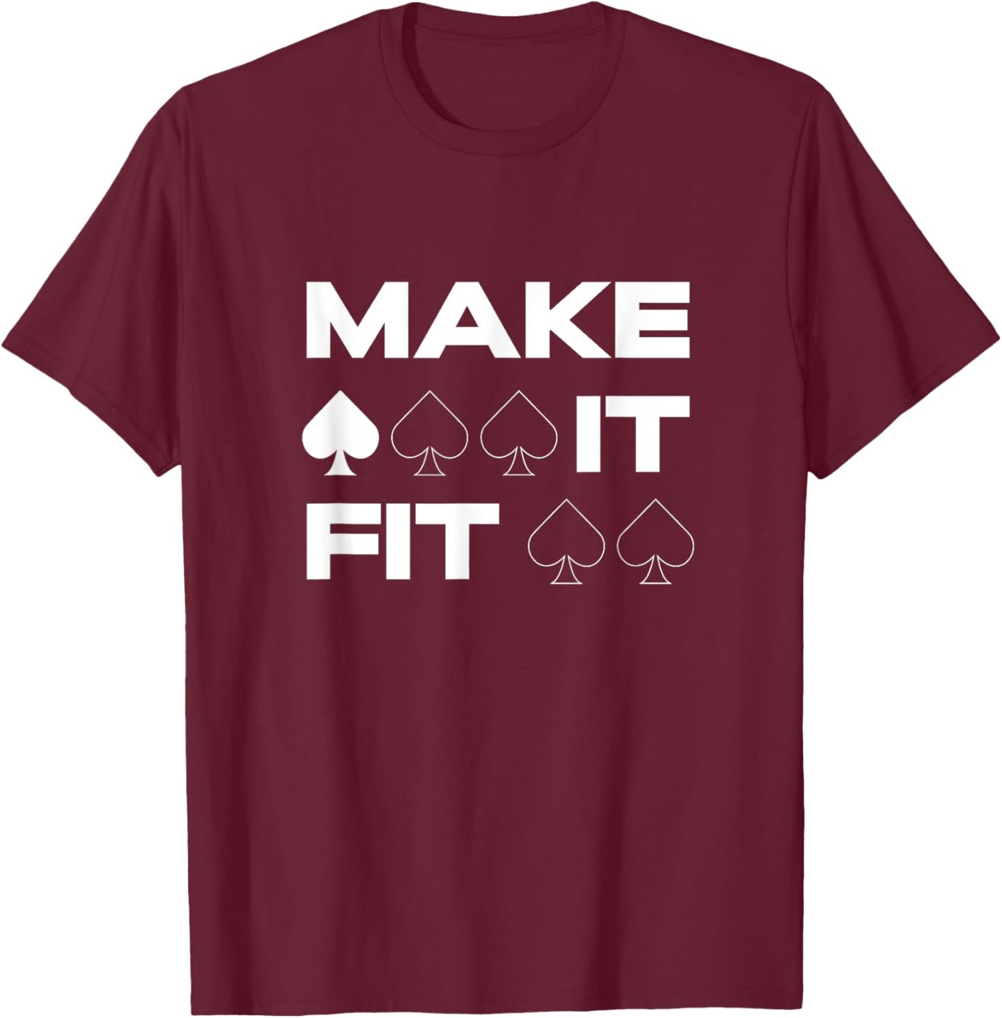 Queen of Spades QOS Shirt for Woman T-Shirt - T-Shirt | Maroon