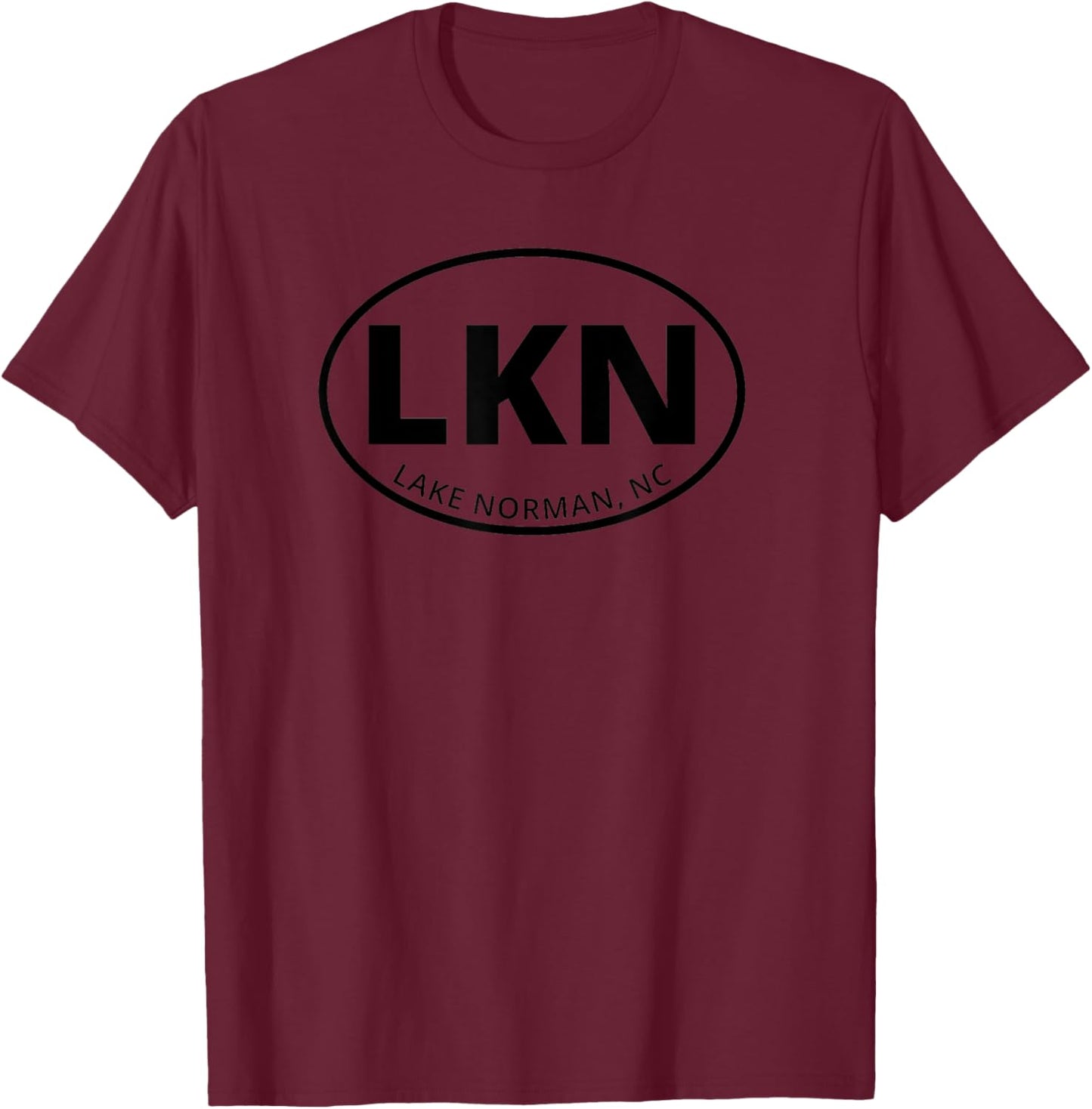 LKN Lake Norman North Carolina Vacation Visit NC Fresh Water T-Shirt - T-Shirt | Maroon