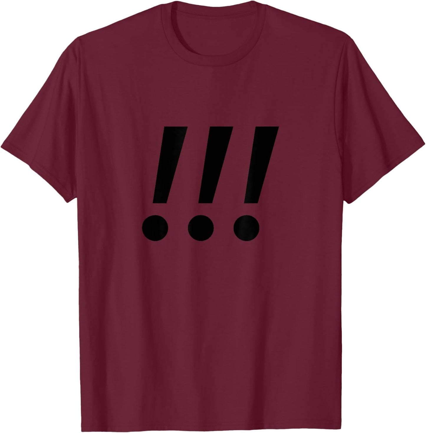 Exclamation Points T-Shirt - T-Shirt | Maroon