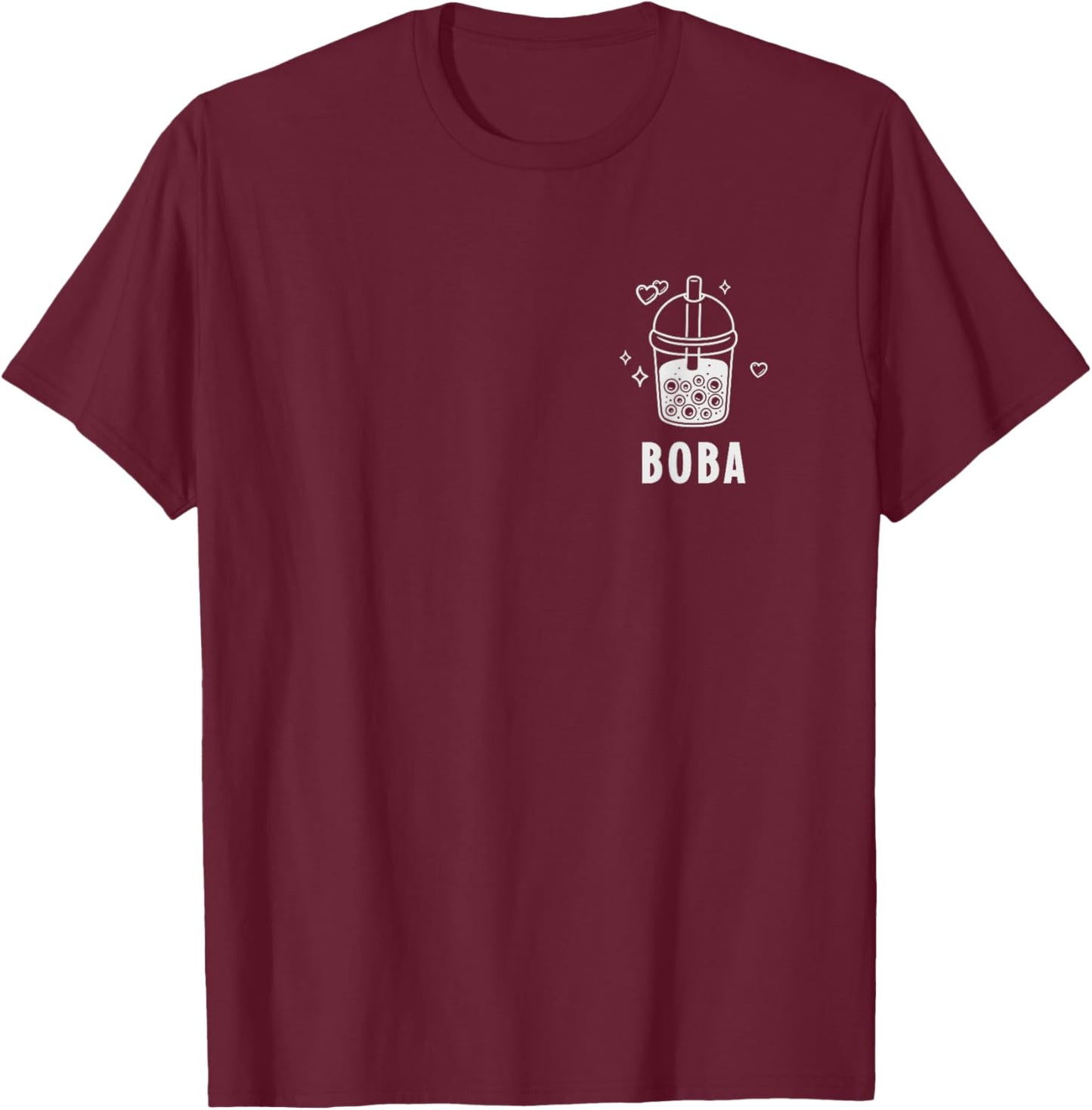 Boba Tea Junkie, Bubble Tea Lover T-Shirt - T-Shirt | Maroon