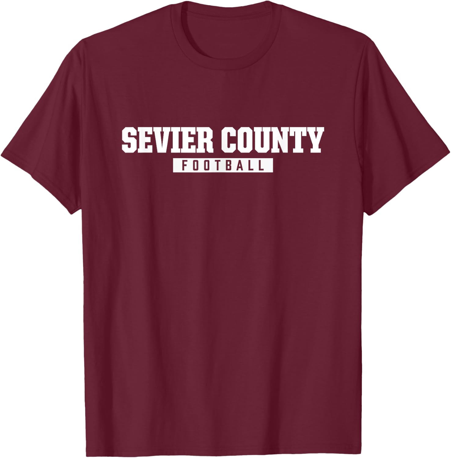 Sevier County High School Football HS T-Shirt - T-Shirt | Maroon