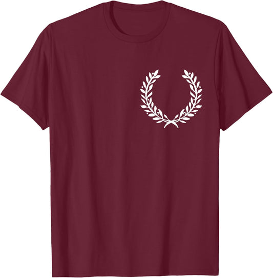 Laurel Wreath Tattoo Art for Winners at the Award Ceremony T-Shirt - T-Shirt | Maroon
