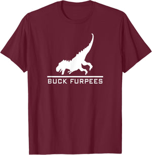 Buck Furpees Dinosaur - Funny Burpees Gym Workout Fitness T-Shirt - T-Shirt | Maroon