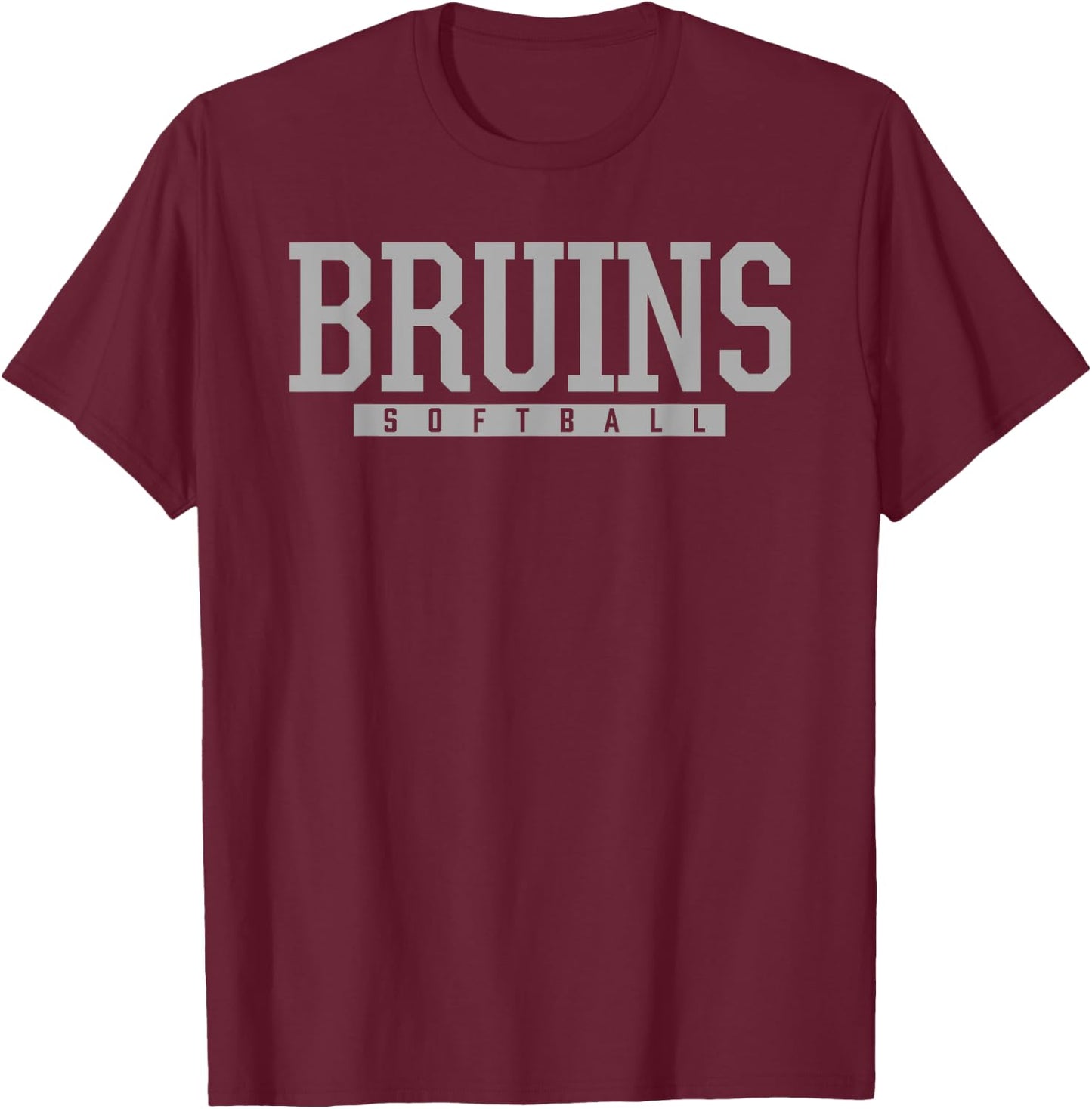 Ponderosa Bruins Softball HS T-Shirt - T-Shirt | Maroon
