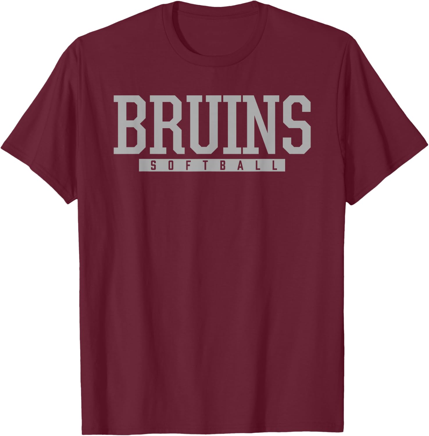 Ponderosa Bruins Softball HS T-Shirt - T-Shirt | Maroon