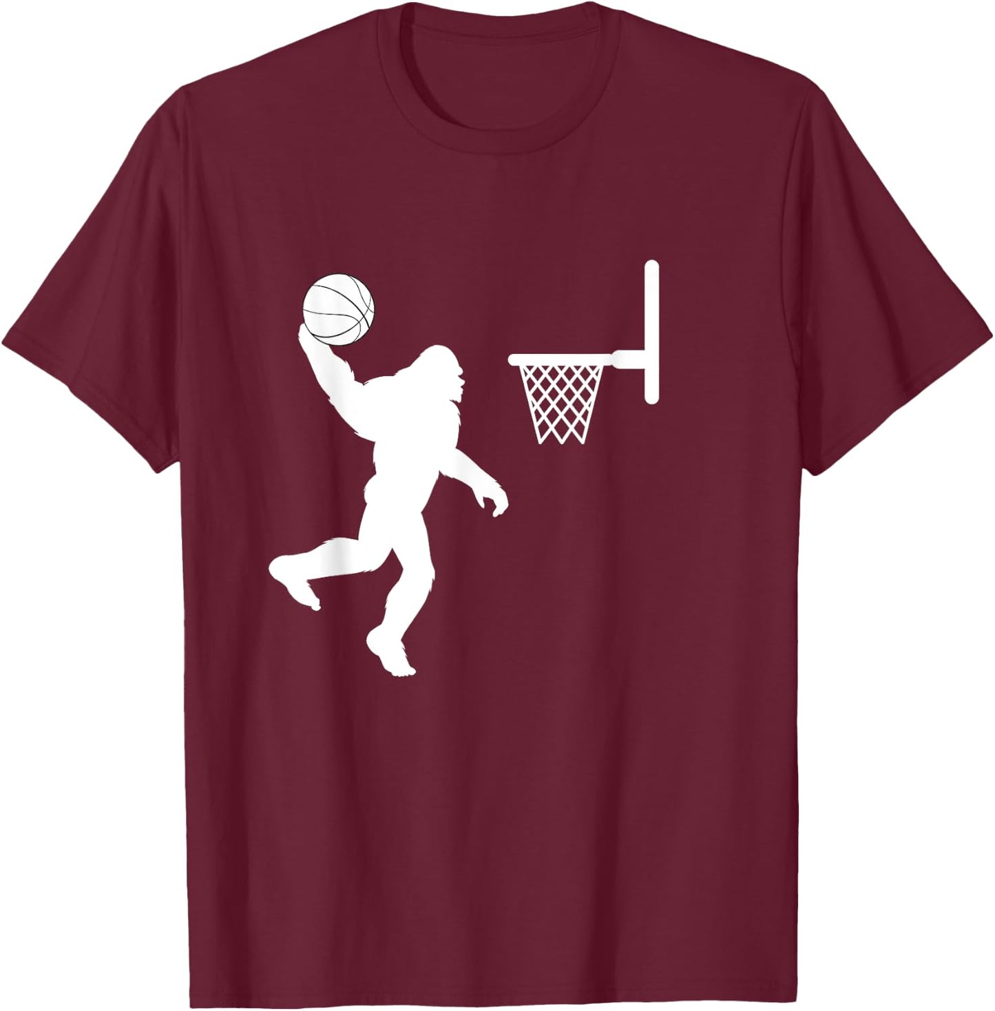 Bigfoot Basketball T-Shirt - T-Shirt | Maroon