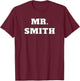 Fun Surname Apparel-Mr. Smith T-Shirt - T-Shirt | Maroon
