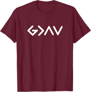 God is Faithful More Than Highs and Lows Christian Men Women T-Shirt - T-Shirt | Maroon