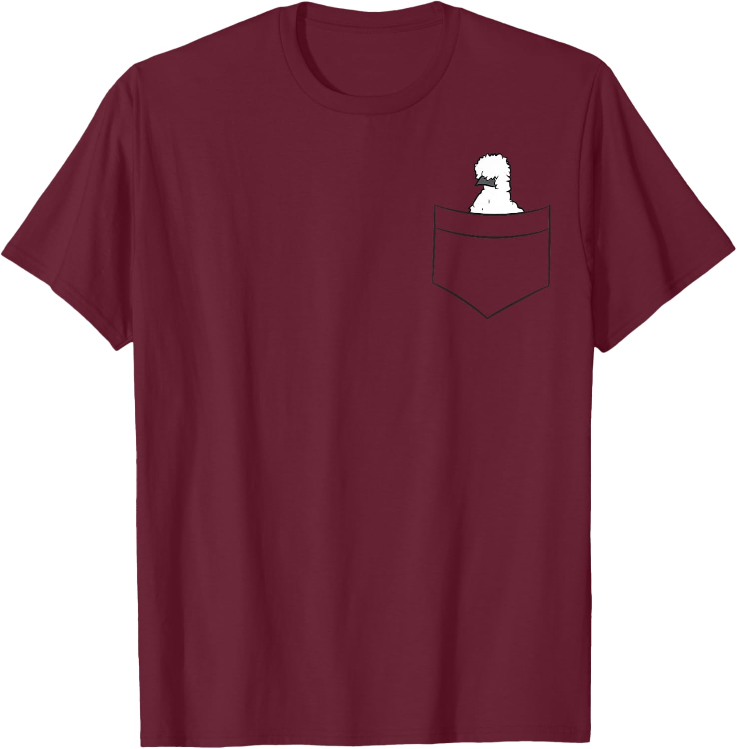Silkie Chicken In The Pocket Cute Pocket Silkie Chicken T-Shirt - T-Shirt | Maroon