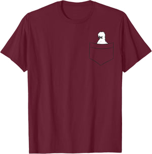 Silkie Chicken In The Pocket Cute Pocket Silkie Chicken T-Shirt - T-Shirt | Maroon