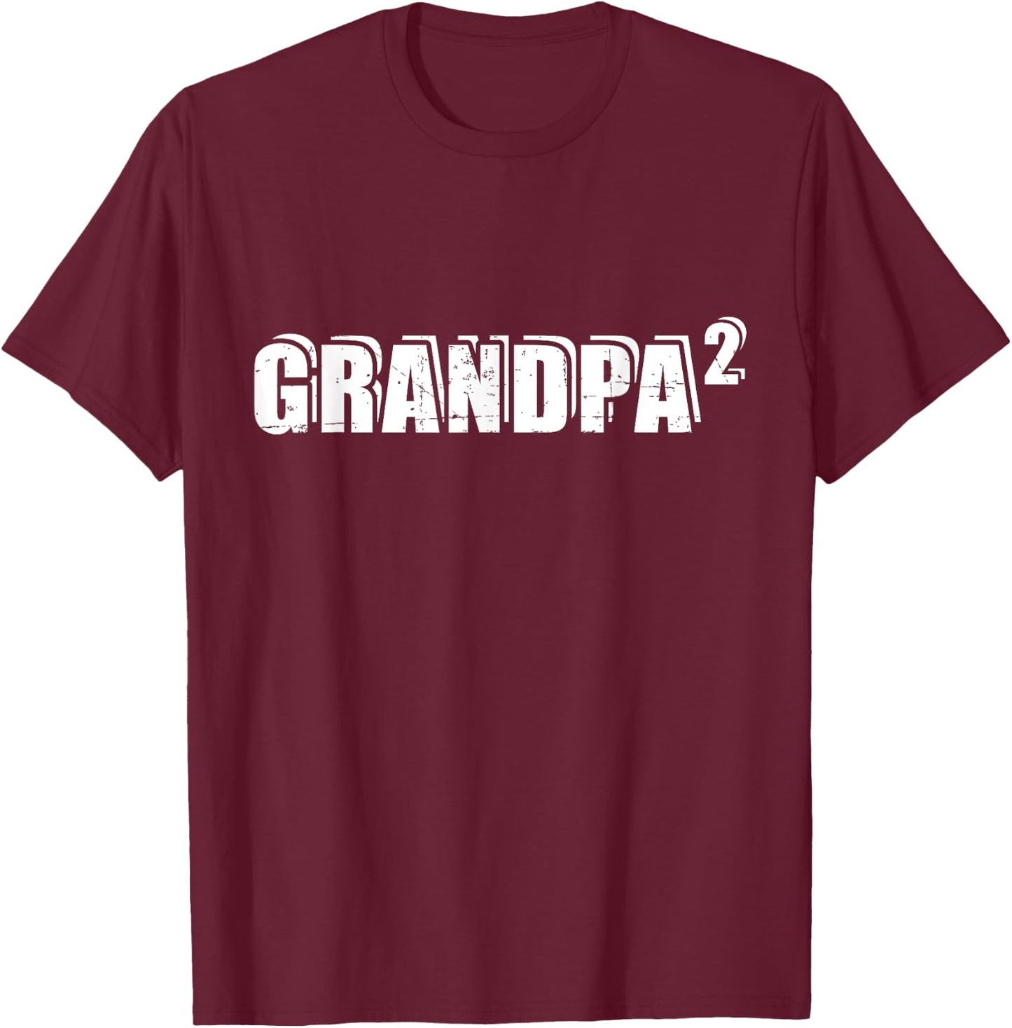 2nd Second Time Grandpa Twins T-Shirt - T-Shirt | Maroon