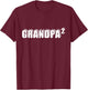 2nd Second Time Grandpa Twins T-Shirt - T-Shirt | Maroon