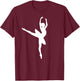 Ballet ballerina T-Shirt - T-Shirt | Maroon