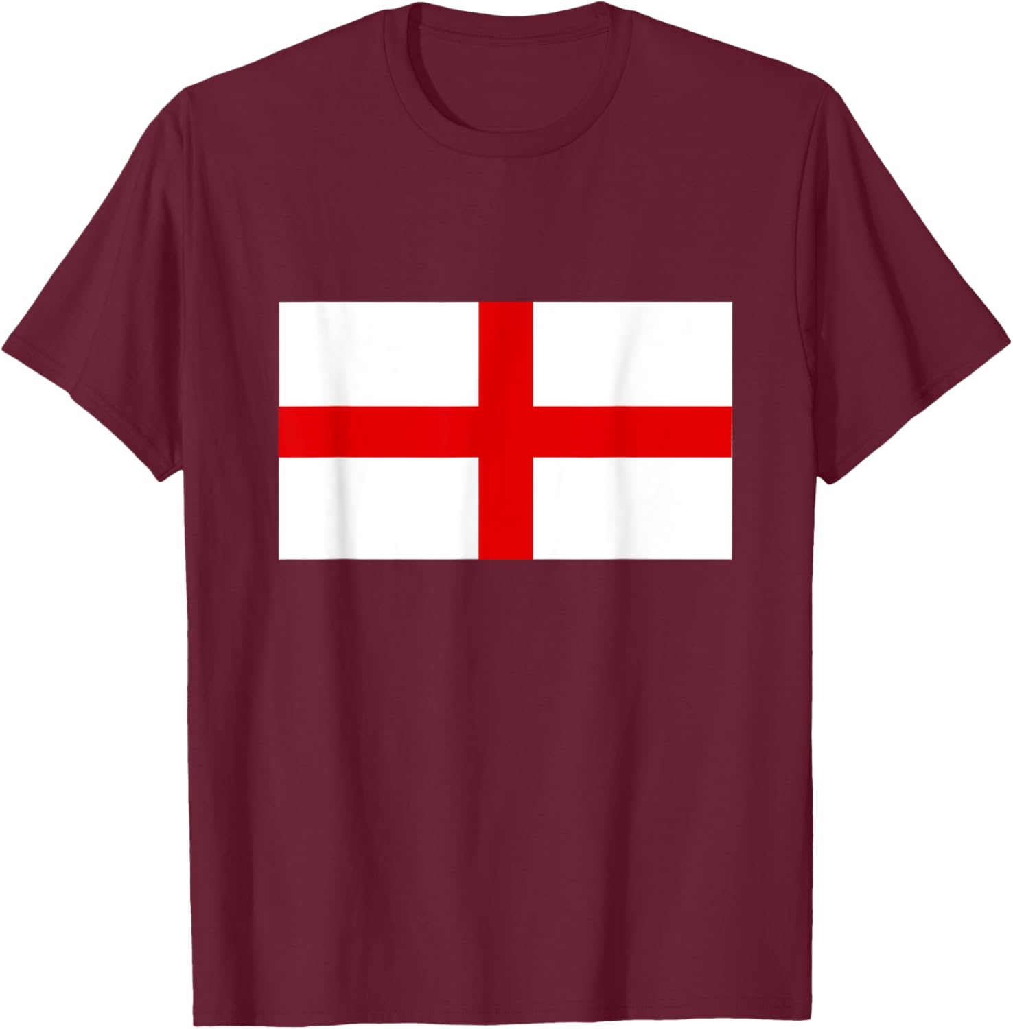 England Flag for English Men Women Kids King's Day T-Shirt - T-Shirt | Maroon