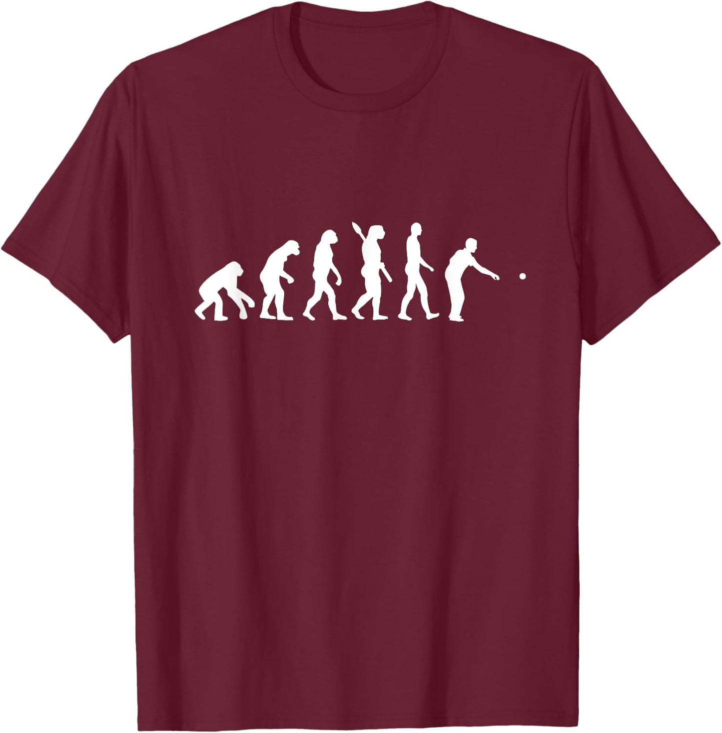 Boule Evolution - Ideal Gift Petanque Boccia T-Shirt - T-Shirt | Maroon