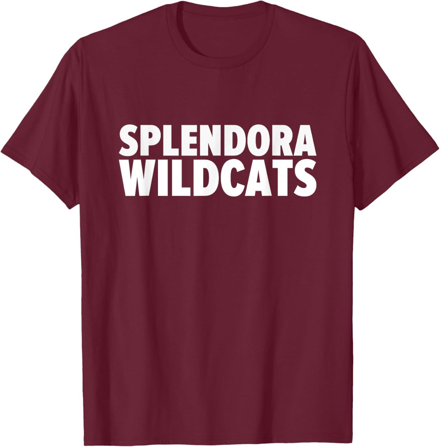 Splendora Wildcats Bold T-Shirt - T-Shirt | Maroon
