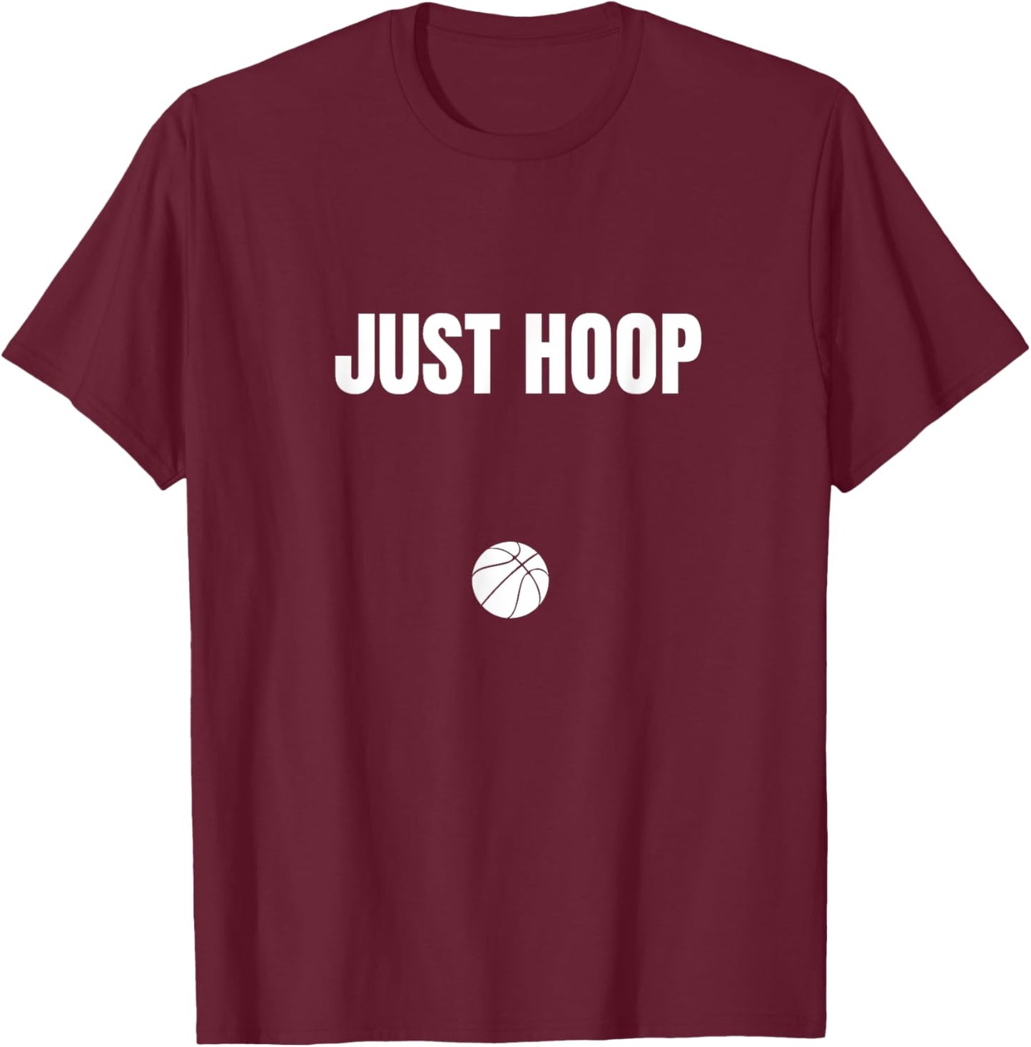 Just Hoop T-Shirt - T-Shirt | Maroon