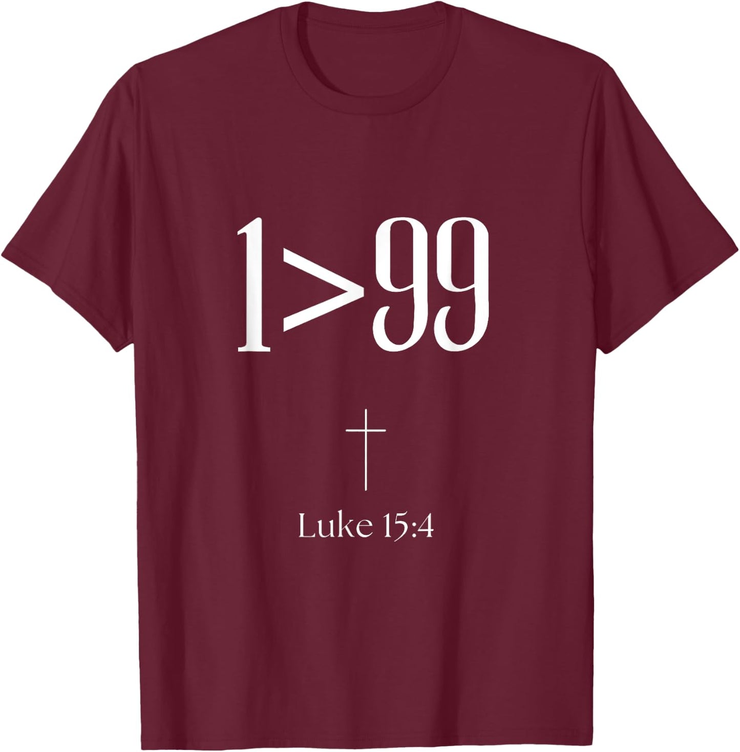 He Left The 99 To Rescue Me Christian Religious T-Shirt - T-Shirt | Maroon