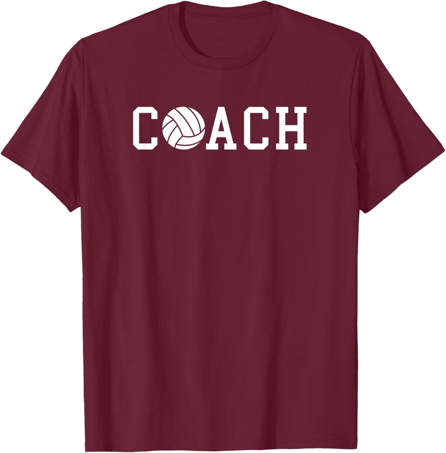 Coach Volleyball Team Gift T-Shirt - T-Shirt | Maroon