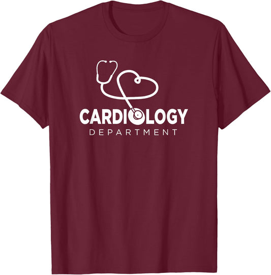 Cardiologist Cardiovascular Technologist & Cardiology Nurse T-Shirt - T-Shirt | Maroon