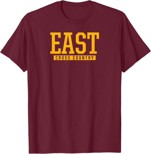 East High School Cross Country T-Shirt - T-Shirt | Maroon